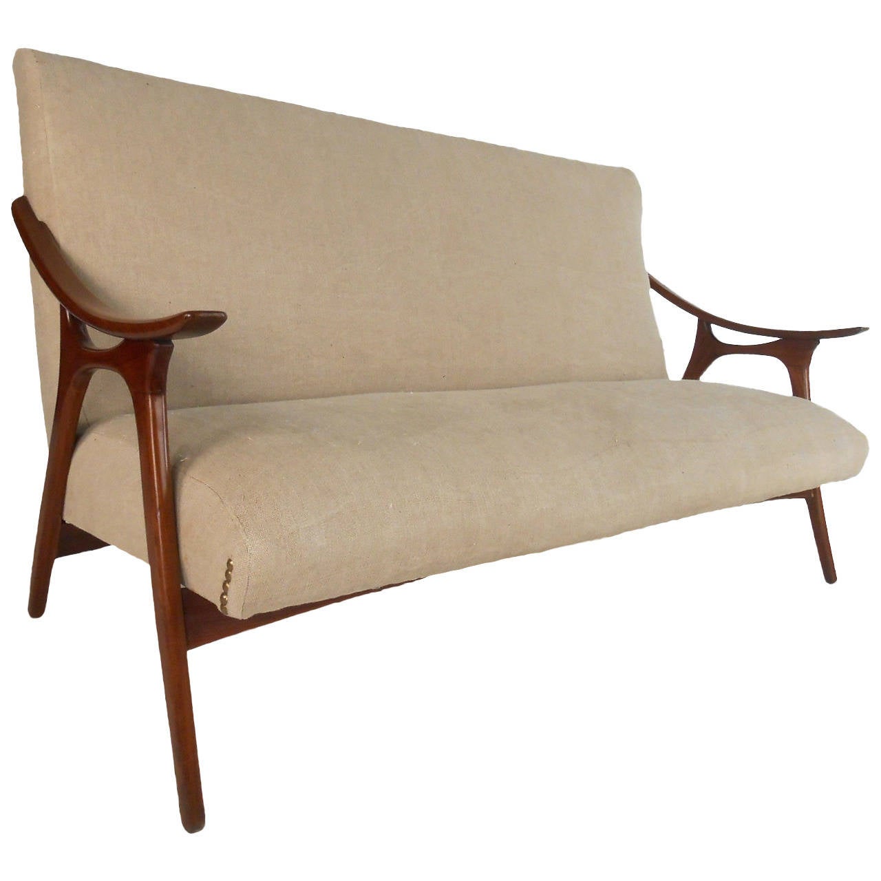 MidCentury Modern Peter Hvidt Style Sofa For Sale at 1stdibs