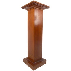 Piédestal moderne du milieu du siècle avec incrustation décorative