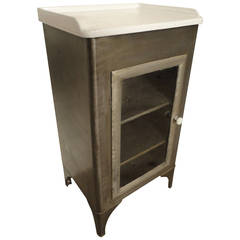 Used Industrial Medical Cabinet w/ Porcelain Top