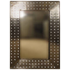 Industrial Style Metal Mirror