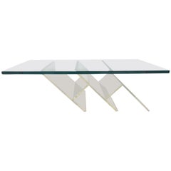 Moderner Lucite Couchtisch aus der Mitte des Jahrhunderts