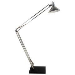 Mid-Century Modern Adjustable Chrome Floor Lamp