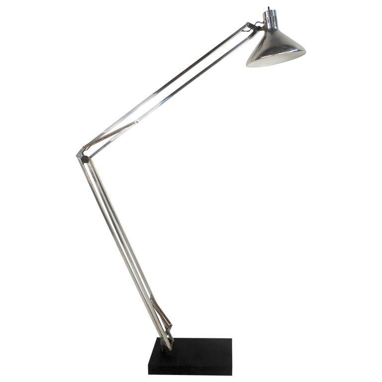 Mid Century Modern Adjustable Chrome, Modern Adjustable Floor Lamp