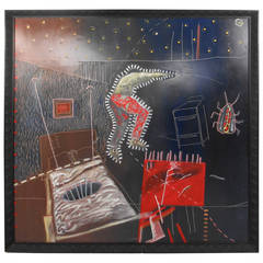 Unique Surreal Contemporary Oil On Board Painting by Michael Lotenero 6