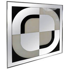 Unique Mid-Century Modern Mirrored Wall Art by Turner Design 2