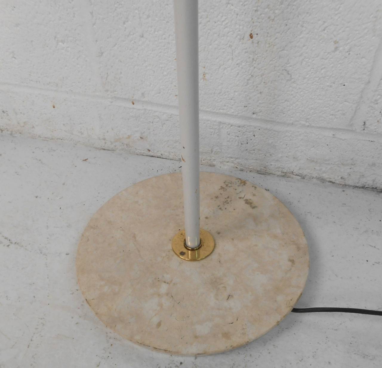 Brass Italian Modern Floor Lamp Attributed to Stilnovo