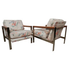 Mid Century Modern Milo Baughman Style Chairs 9