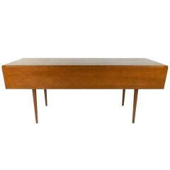 Uniquely Long Mid-Century Modern Drop Leaf Table Uniquely Long Mid-Century Modern Drop Leaf Table