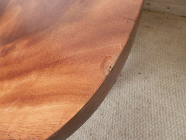 Mid-20th Century Live Edge Table w/ Stunning Grain For Sale