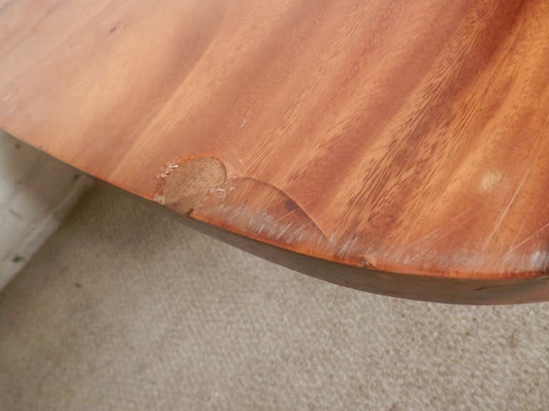 Wood Live Edge Table w/ Stunning Grain For Sale