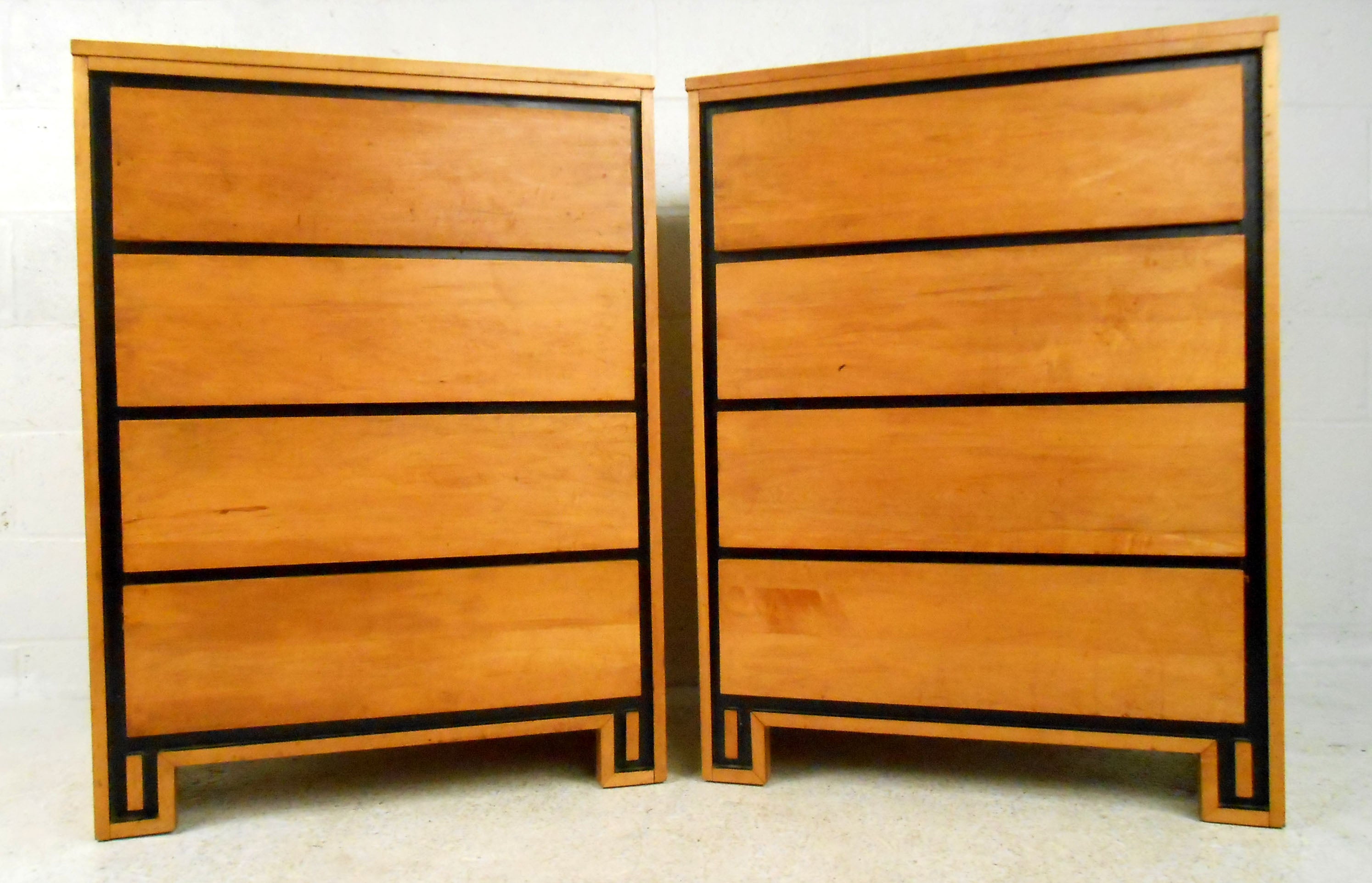 Pair of Highboy Dressers by Leslie Diamond for Conant-Ball