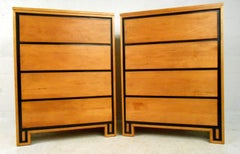 Pair of Highboy Dressers by Leslie Diamond for Conant-Ball