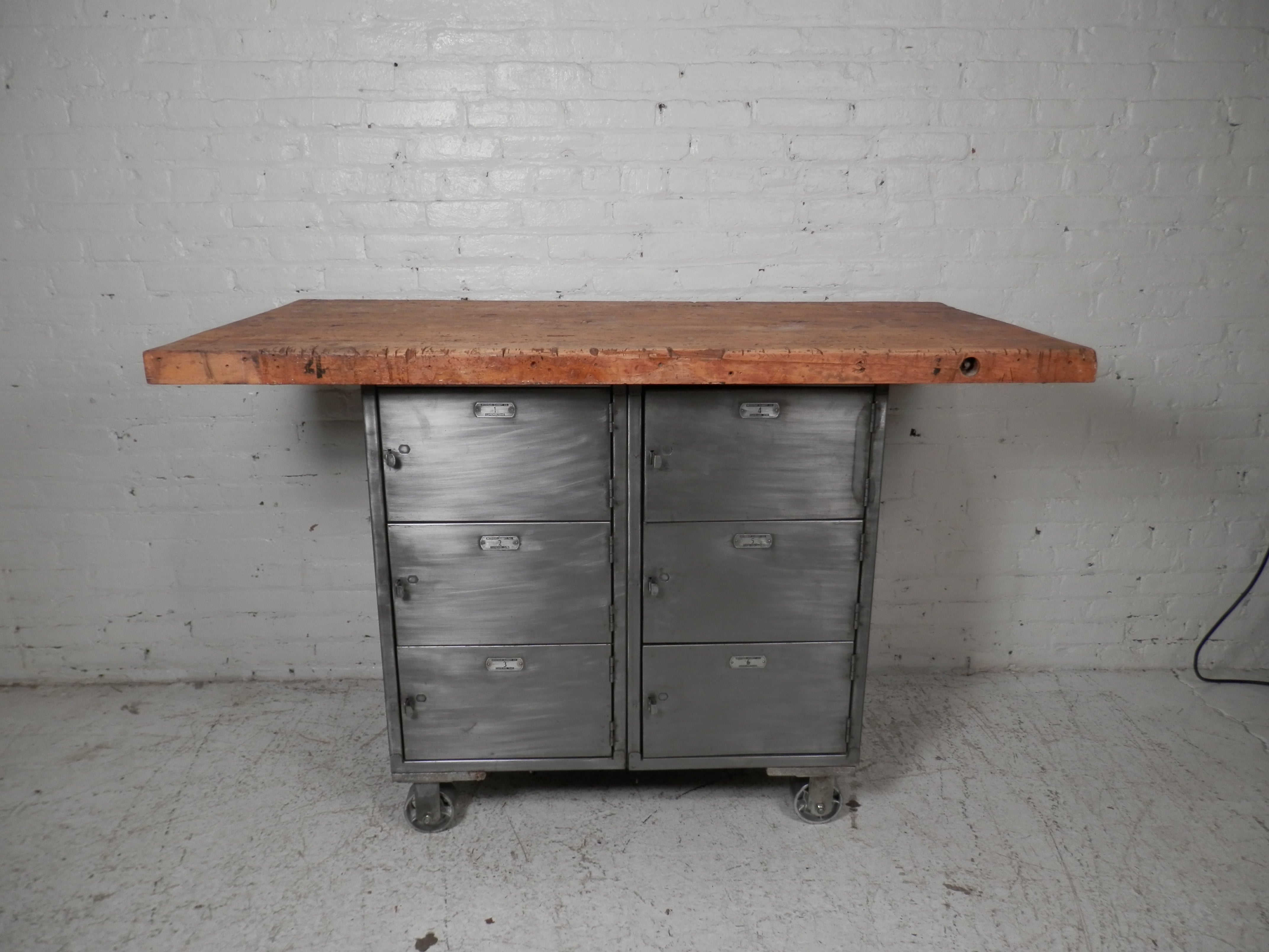 Work Table w/ Locker Base at 1stDibs