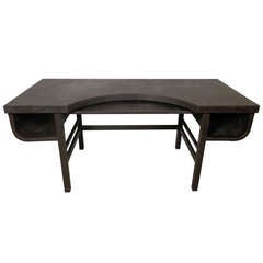 Large Heavy Iron Industrial Desk