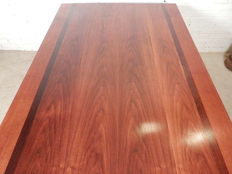 Fantastic Drop Leaf Dining Table with Inlay Rosewood And Teak 1