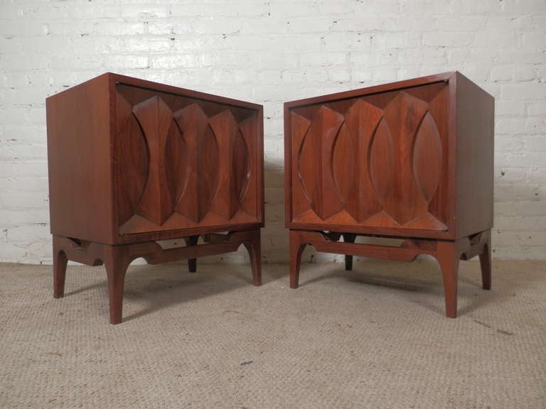 Outstanding Diamond Front Bedside Cabinets