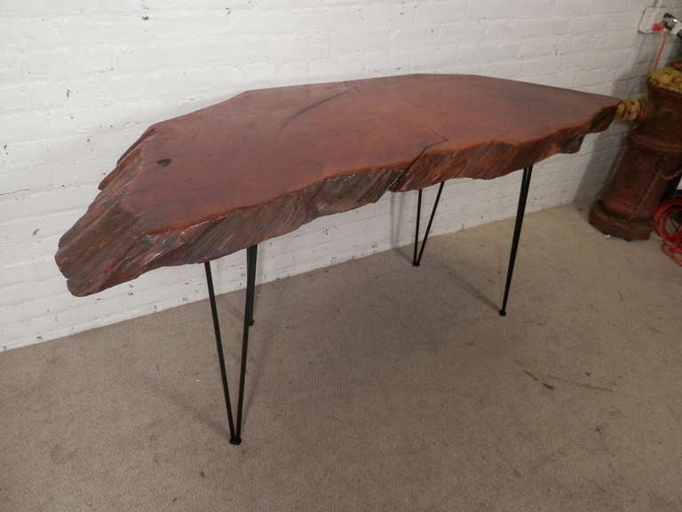 American Fantastic Live Edge Desk For Sale