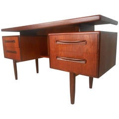 Vintage Mid-Century Modern Ib Kofod-Larsen Teak Desk by G-Plan