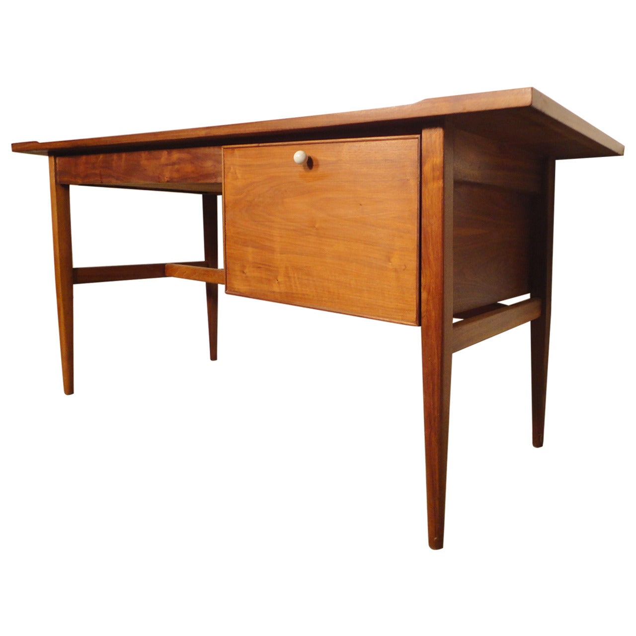 Handsome Mid-Century Desk By Kipp Stewart For Drexel
