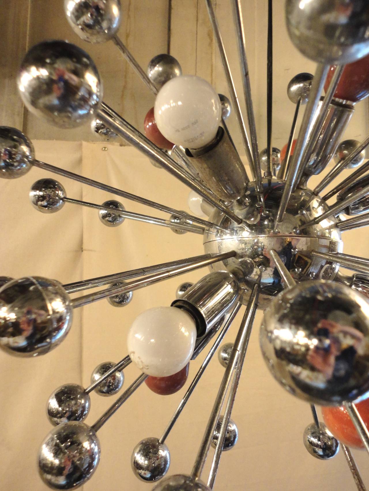 Mid-20th Century Mid-Century Modern, Sputnik Chandelier