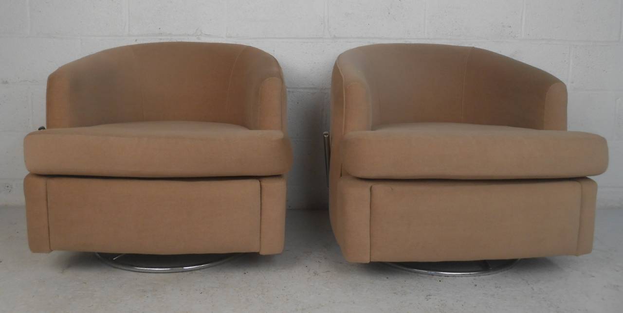 Mid-Century Modern Thayer Coggin Barrel Chairs