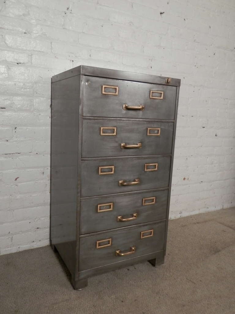 Striking Industrial File Cabinet 1