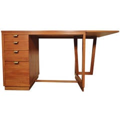 Retro Edward Wormley Drop Leaf Desk For Drexel