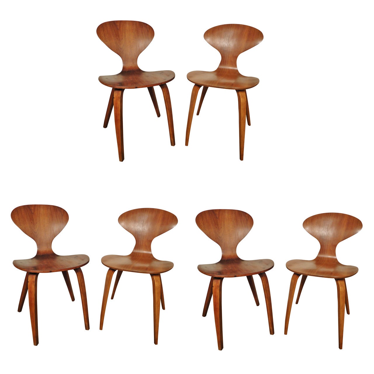 Six Cherner Chairs For Plycraft