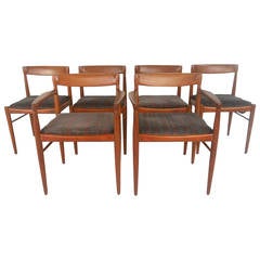 Set of Mid-Century Modern Moller Style Dining Chairs