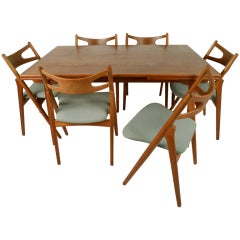 Hans Wegner Dining Table & Chairs