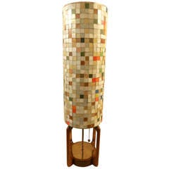 Mosaic Glass Tile Three Way Lamp