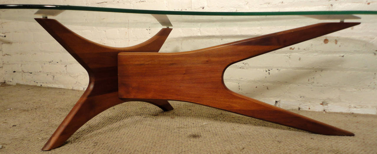 Mid-Century Modern Adrian Pearsall Kidney Shaped Coffee Table In Excellent Condition In Brooklyn, NY