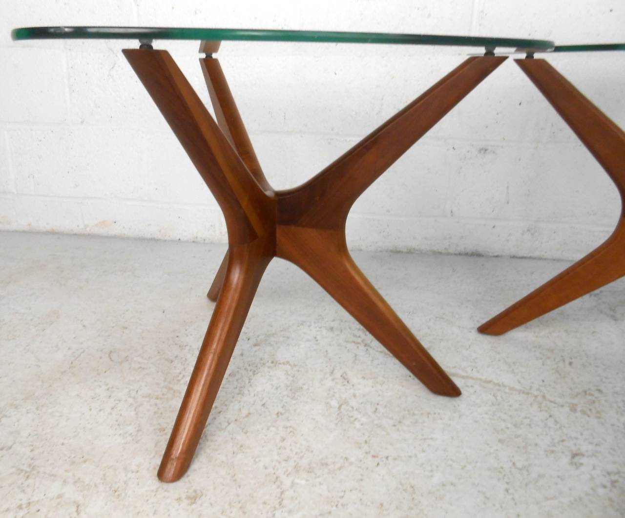 Pair Mid-Century Modern Adrian Pearsall Jack Style End Tables 1