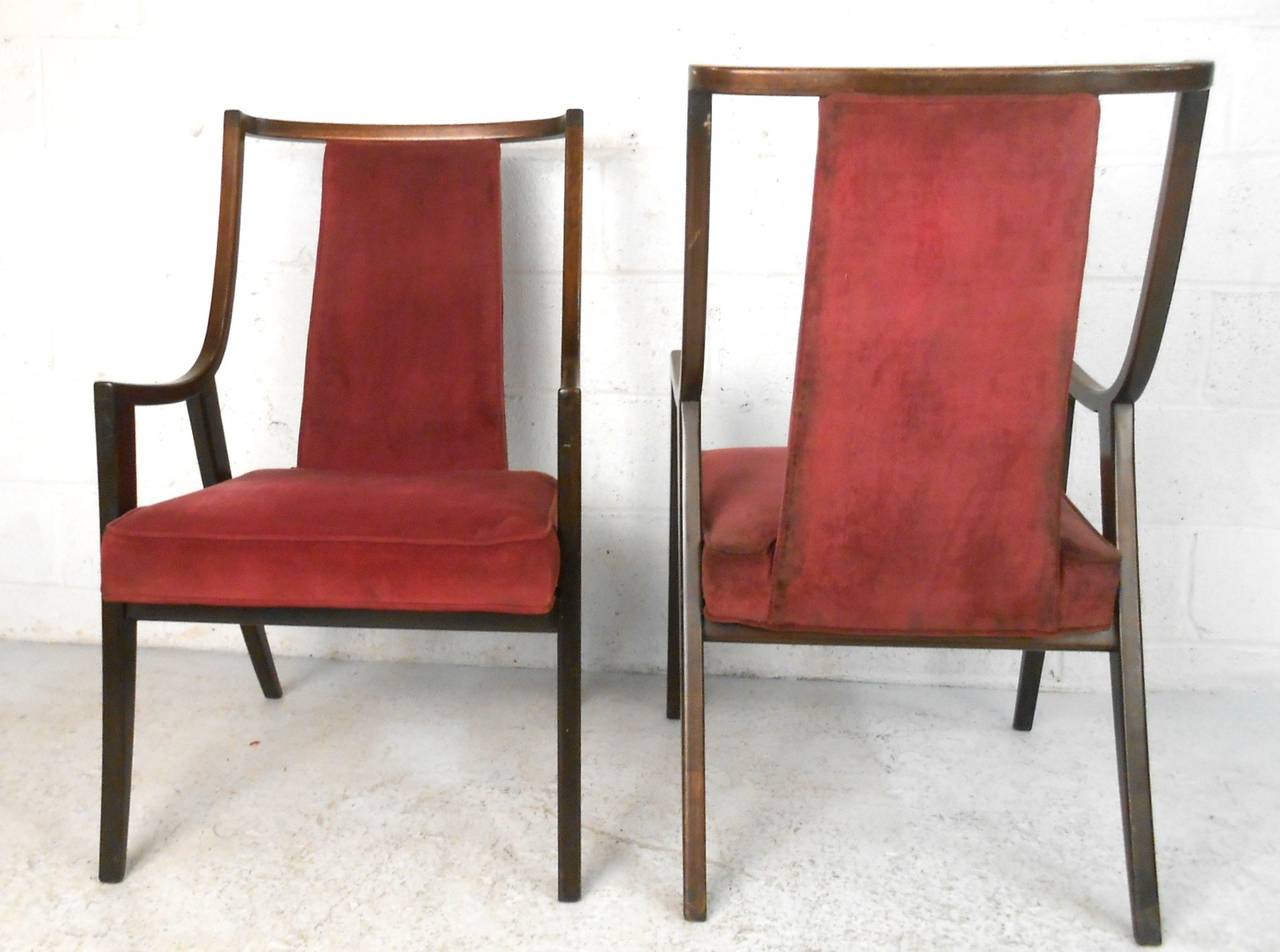 American Pair of Mid-Century Modern Armchairs after T.H. Robsjohn-Gibbings