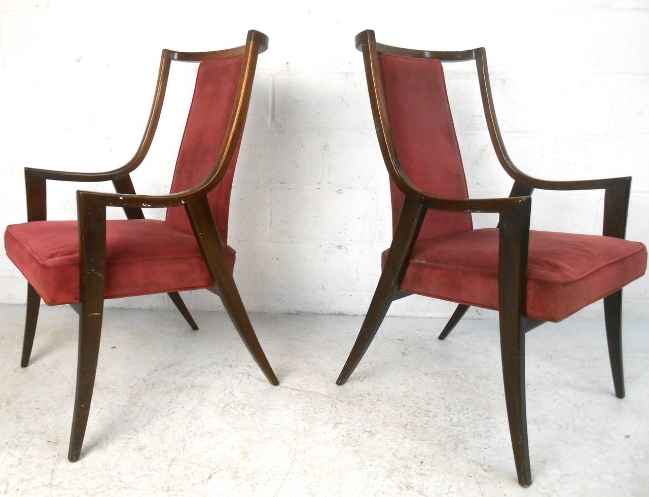Mid-20th Century Pair of Mid-Century Modern Armchairs after T.H. Robsjohn-Gibbings