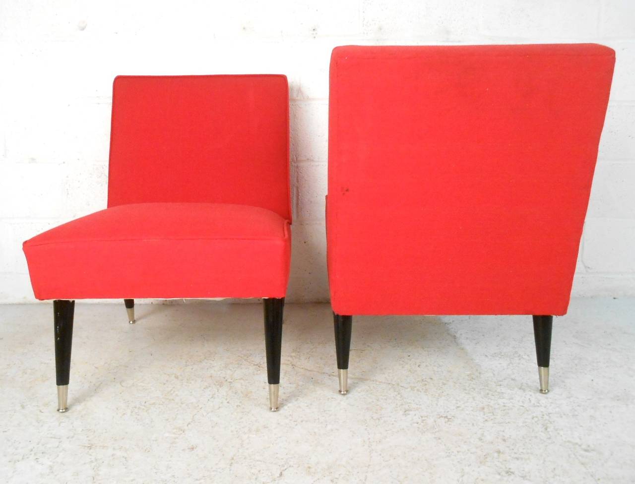 Mid-Century Modern Vintage Modern Slipper Chairs