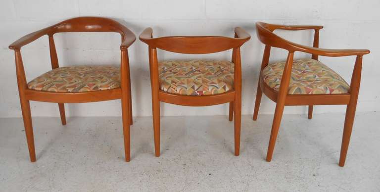Danish Set of Twelve Vintage Dining Chairs in the Style of Hans Wegner