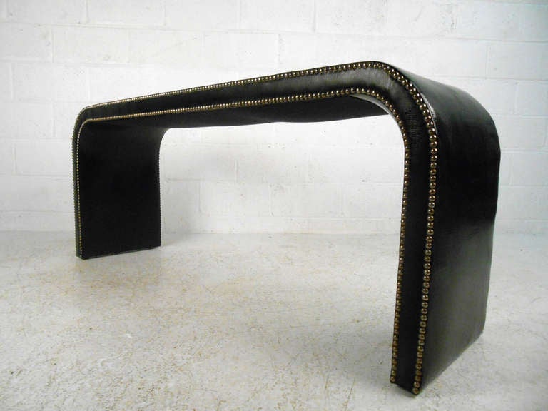Mid-Century Modern Vintage Studded Console Table
