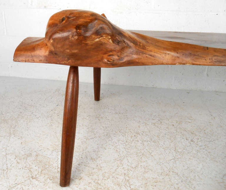 Reclaimed Wood Vintage Modern Wood Slab Coffee Table