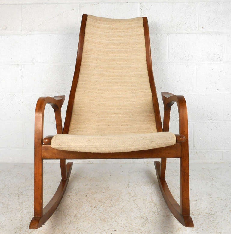 Mid-Century Modern Yngve Ekstrom Style Rocking Chair