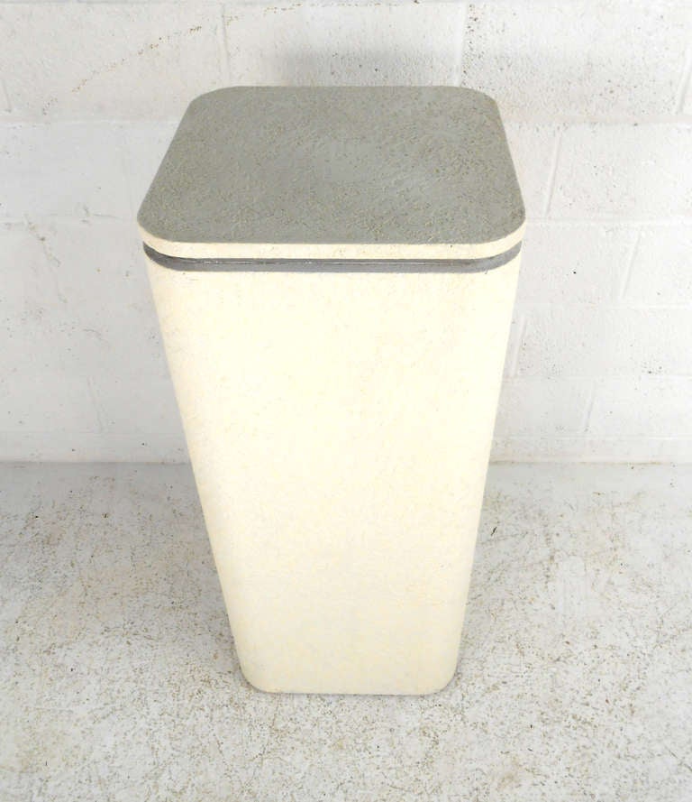 Mid-Century Modern Vintage Karl Springer Style Pedestal