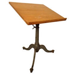 Vintage Adjustable Drafting Table By Keuffel & Esser Co.