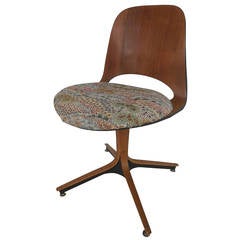 George Mulhauser Plycraft Swivel Chair