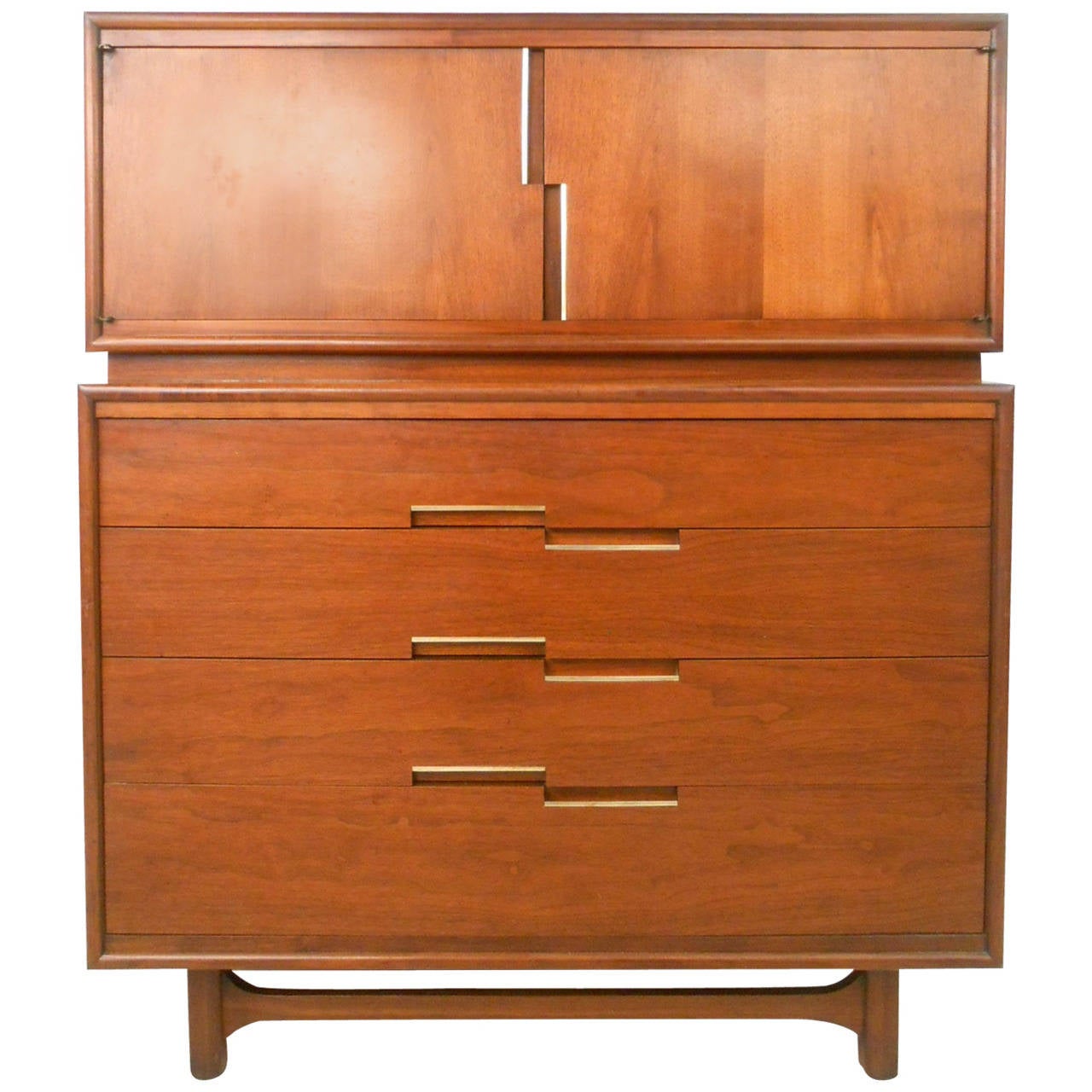 Unique MidCentury Modern Kent Coffey Style Highboy Dresser at 1stDibs kent coffey highboy