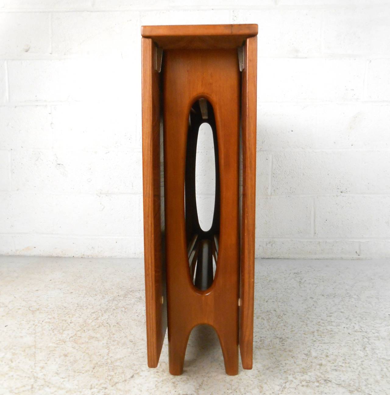 mid century drop leaf table