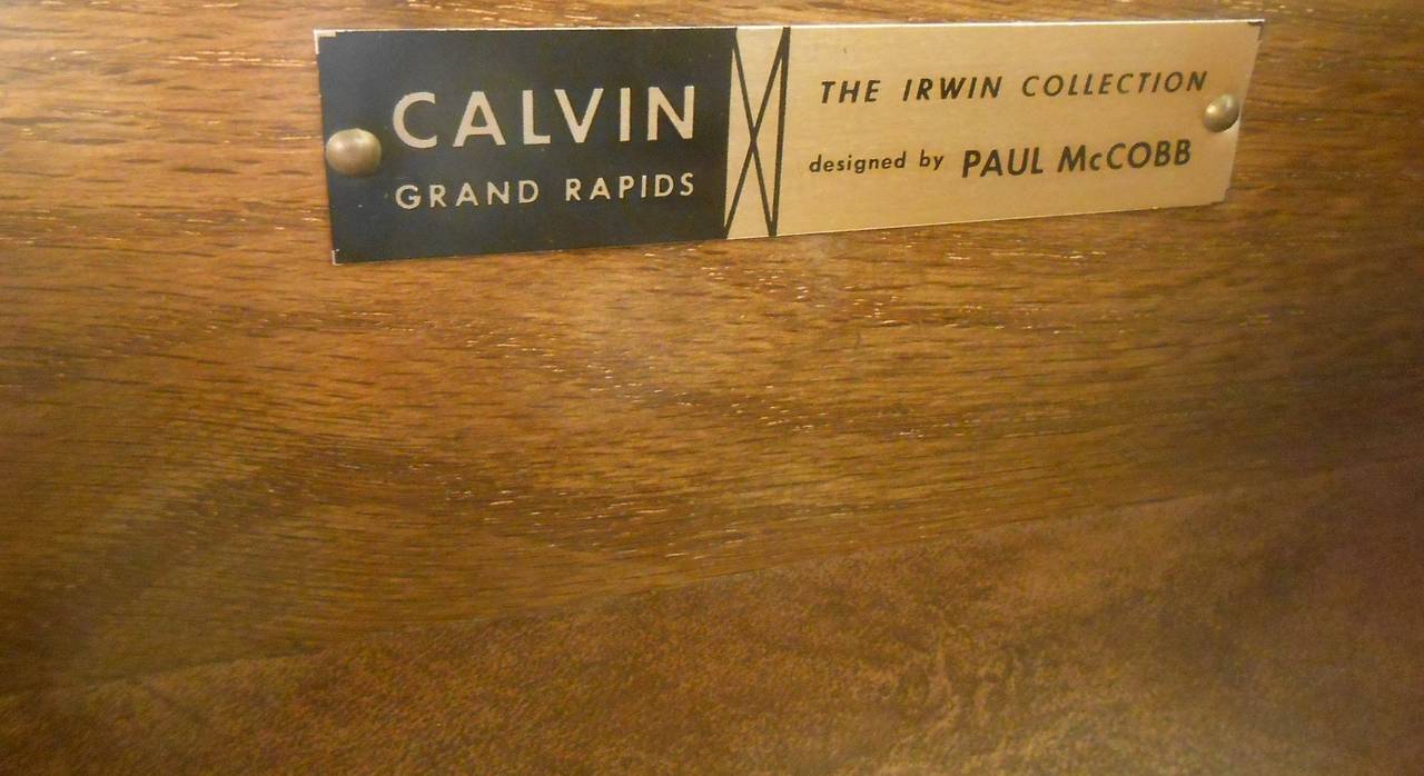 Unique Mid-Century Modern Cane Front Dresser by Paul McCobb for Calvin 1