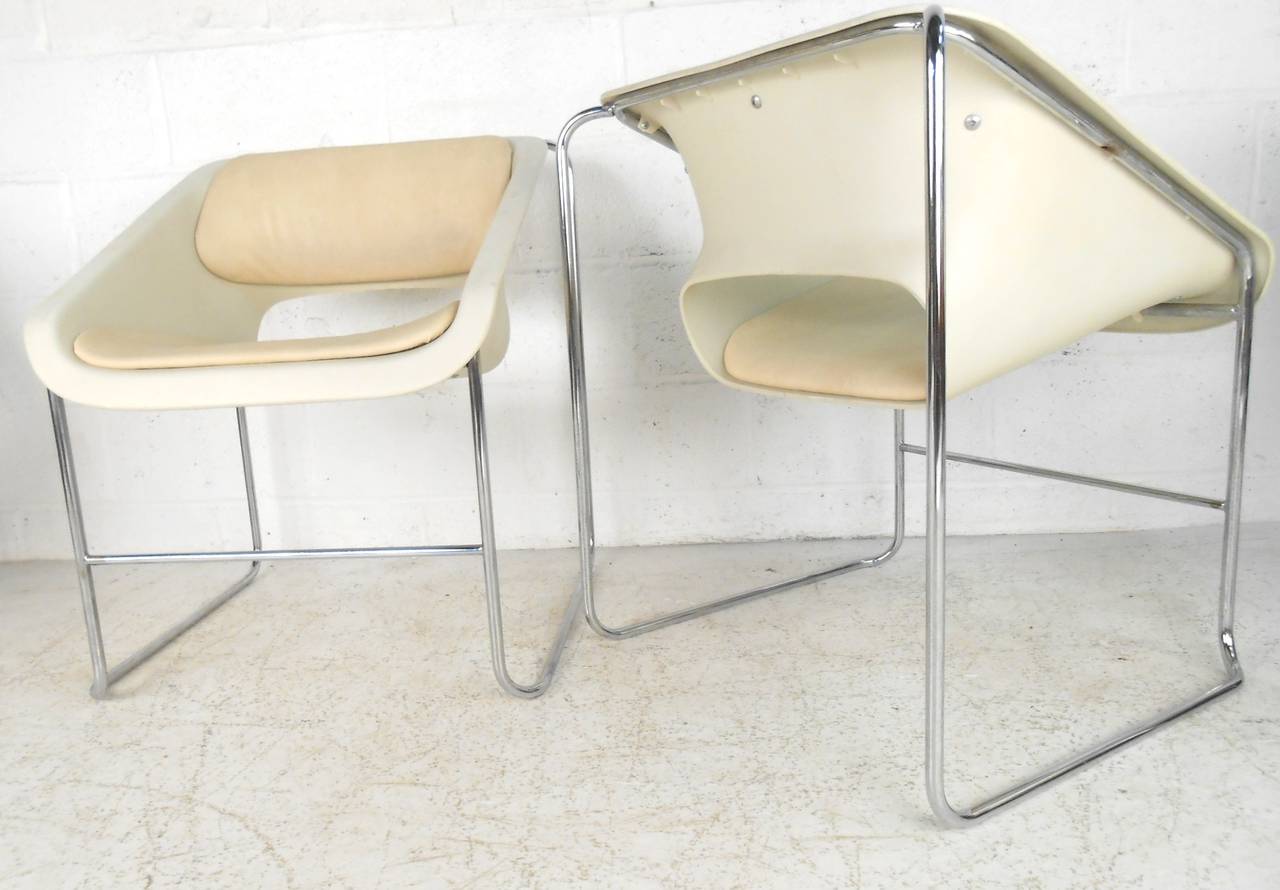 Satz von Mid-Century Modern Artopex-Stühlen „Lotus“ von Paul Boulva 1