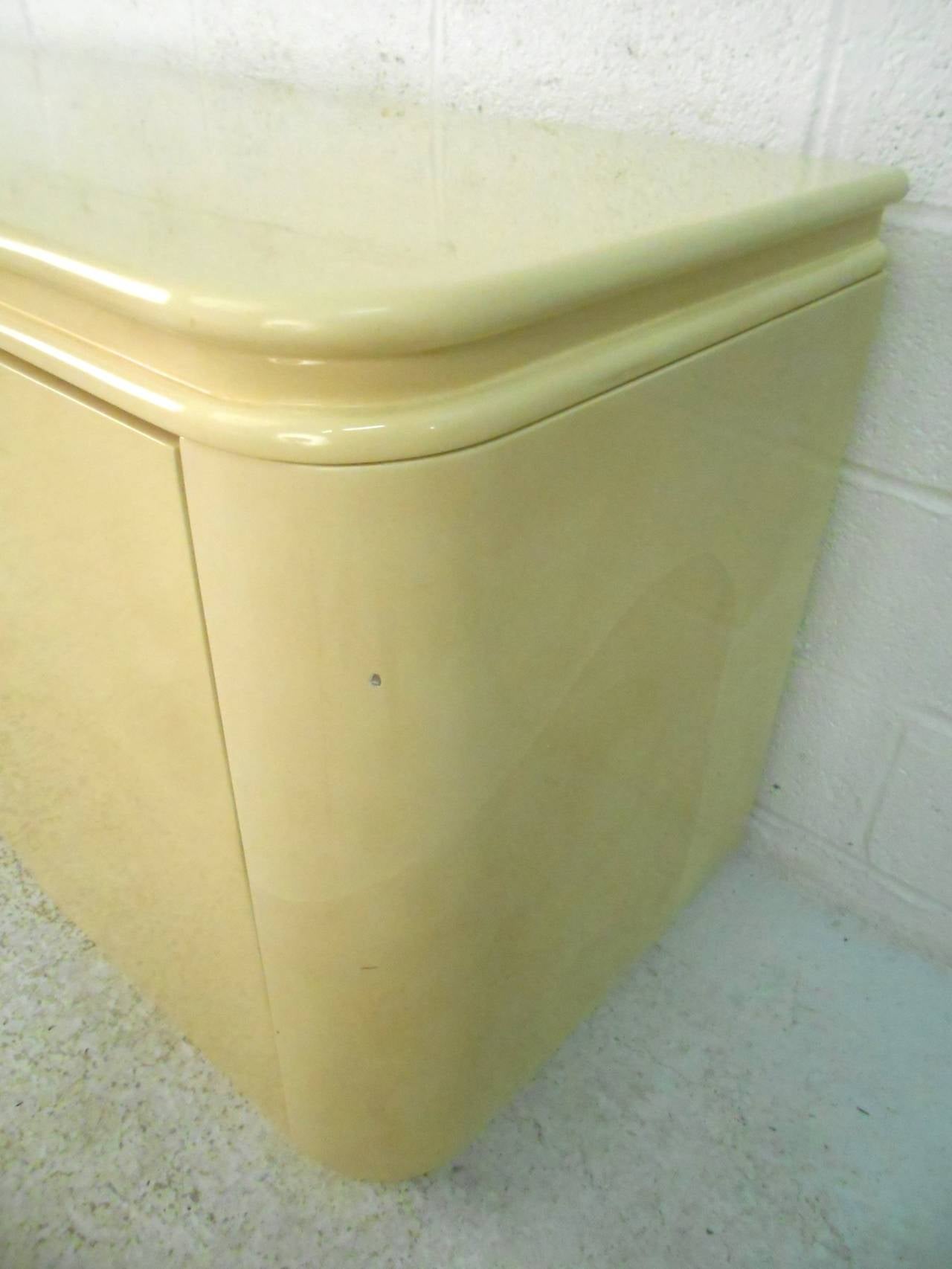 Unique Mid-Century Modern Goatskin, Karl Springer Style Sideboard 3