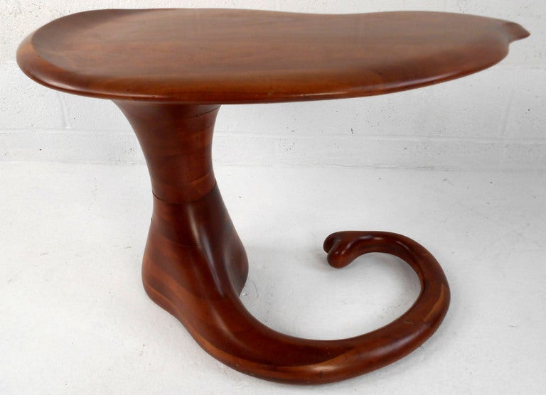 American Sculptural Modern End Table by Stewart Paul