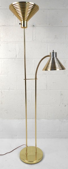 Vintage Brass Floor Lamp